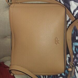 Parfois Tan Crossbody Shoulder Vegan Leather Bag